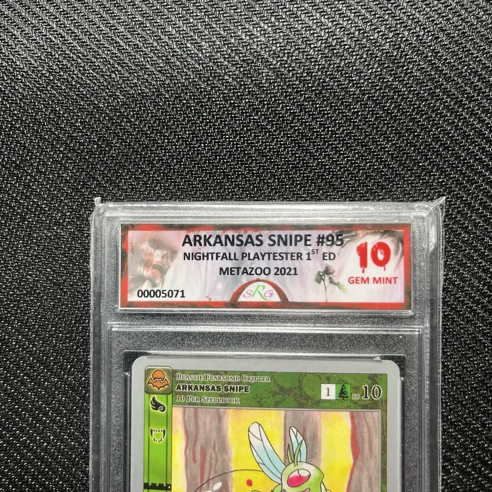 Metazoo Playtester Arkansas Snipe SRG 10 Nightfall Silver Border Non Holo